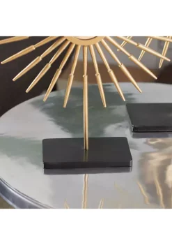 Top 10 🌟 Glam Metal Sculpture - Set of 2 by Monroe Lane 👍 -Monroe Lane Sales Belk 12574