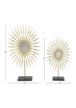 Top 10 🌟 Glam Metal Sculpture - Set of 2 by Monroe Lane 👍 -Monroe Lane Sales Belk 12575