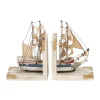 Deals 🤩 Coastal Wood Bookends - Set of 2 by Monroe Lane 🧨