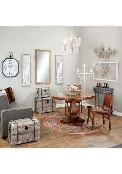 Deals 👍 Bohemian Wood Wall Mirror by Monroe Lane ⭐ -Monroe Lane Sales Belk 12641