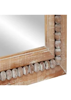 Deals 👍 Bohemian Wood Wall Mirror by Monroe Lane ⭐ -Monroe Lane Sales Belk 12643