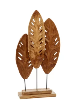 New 🎉 Coastal Teak Wood Sculpture by Monroe Lane 😉 -Monroe Lane Sales Belk 12682