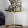 New 🔥 Contemporary Acrylic Accent Table by Monroe Lane 🎁