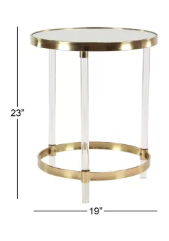 New 🔥 Contemporary Acrylic Accent Table by Monroe Lane 🎁 -Monroe Lane Sales Belk 12748