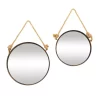 Discount 🛒 Industrial Metal Wall Mirror - Set of 2 by Monroe Lane ⭐