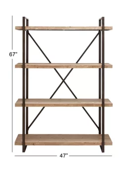 Flash Sale 👍 Industrial Wood Shelving Unit by Monroe Lane 💯 -Monroe Lane Sales Belk 1276