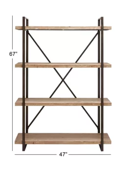 Flash Sale 👍 Industrial Wood Shelving Unit by Monroe Lane 💯 -Monroe Lane Sales Belk 1277