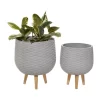 Promo 🎉 Contemporary Ceramic Planter - Set of 2 by Monroe Lane 🥰