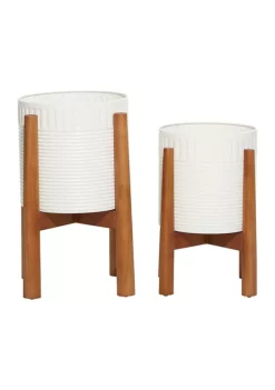 Deals 👍 Modern Metal Planter - Set of 2 by Monroe Lane 😍 -Monroe Lane Sales Belk 12813