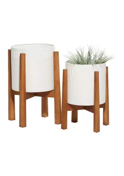 Deals 👍 Modern Metal Planter - Set of 2 by Monroe Lane 😍 -Monroe Lane Sales Belk 12814