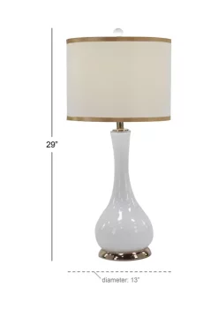 New 😉 Traditional Metal Table Lamp - Set of 2 by Monroe Lane 👍 -Monroe Lane Sales Belk 12816