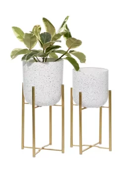 Promo 👍 Glam Metal Planter - Set of 2 by Monroe Lane 😍