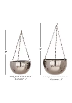 Wholesale ⭐ Glam Metal Planter - Set of 2 by Monroe Lane 🤩 -Monroe Lane Sales Belk 12838