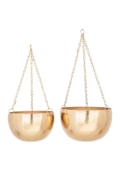 Wholesale ⭐ Glam Metal Planter - Set of 2 by Monroe Lane 🤩 -Monroe Lane Sales Belk 12841