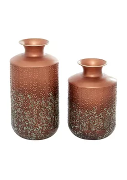 New 🤩 Farmhouse Metal Vase - Set of 2 by Monroe Lane 😀