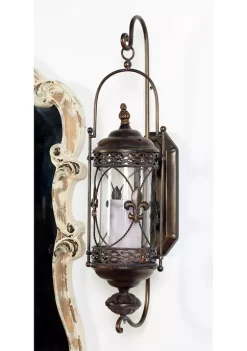 Wholesale 🌟 Traditional Glass Wall Sconce by Monroe Lane ⌛ -Monroe Lane Sales Belk 12851