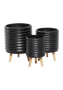 Discount 👏 Contemporary Magnesium Oxide Planter - Set of 3 by Monroe Lane ✨ -Monroe Lane Sales Belk 12897