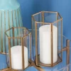 Cheap 🔥 Modern Glass Candle Lantern - Set of 3 by Monroe Lane ✔️