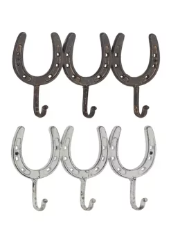 Budget ✔️ Iron Farmhouse Wall Hook Rack - Set of 2 by Monroe Lane 😀 -Monroe Lane Sales Belk 1292