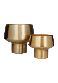 Outlet 👏 Glam Metal Planter - Set of 2 by Monroe Lane 🥰 -Monroe Lane Sales Belk 12928