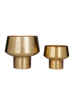 Outlet 👏 Glam Metal Planter - Set of 2 by Monroe Lane 🥰 -Monroe Lane Sales Belk 12929
