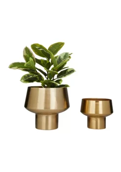 Outlet 👏 Glam Metal Planter - Set of 2 by Monroe Lane 🥰 -Monroe Lane Sales Belk 12930