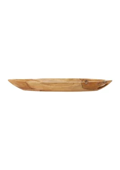 Cheap 🌟 Rustic Teak Wood Tray by Monroe Lane 🛒 -Monroe Lane Sales Belk 12970