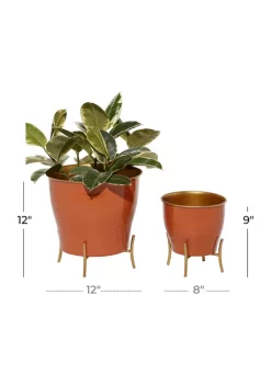 Best Pirce 🧨 Farmhouse Metal Planter - Set of 2 by Monroe Lane 🔔 -Monroe Lane Sales Belk 12986