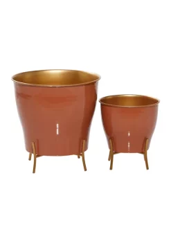 Best Pirce 🧨 Farmhouse Metal Planter - Set of 2 by Monroe Lane 🔔 -Monroe Lane Sales Belk 12988