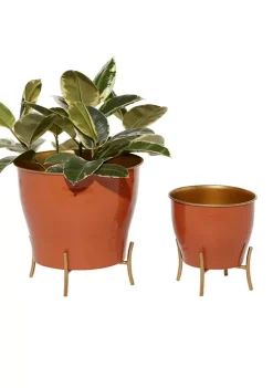 Best Pirce 🧨 Farmhouse Metal Planter - Set of 2 by Monroe Lane 🔔 -Monroe Lane Sales Belk 12989
