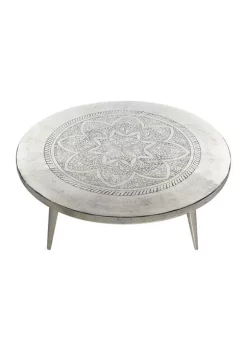 Outlet 🛒 Traditional Aluminum Coffee Table by Monroe Lane ❤️ -Monroe Lane Sales Belk 12993