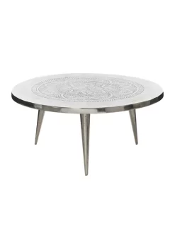 Outlet 🛒 Traditional Aluminum Coffee Table by Monroe Lane ❤️ -Monroe Lane Sales Belk 12995