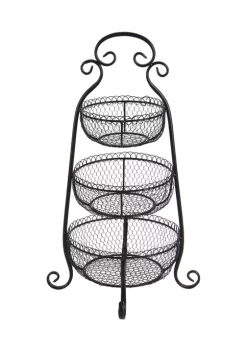 Outlet ✨ Farmhouse Metal Tiered Server by Monroe Lane 😀 -Monroe Lane Sales Belk 13010