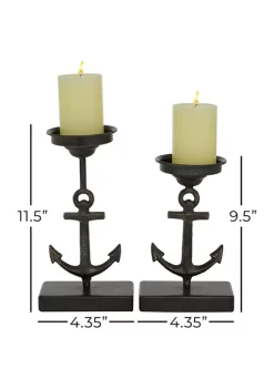 Promo ✨ Coastal Metal Candle Holder - Set of 2 by Monroe Lane 💯 -Monroe Lane Sales Belk 13036