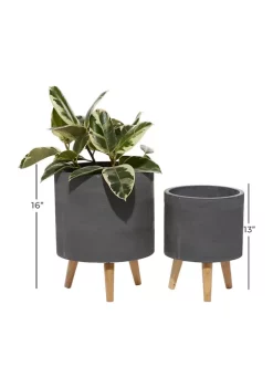 Wholesale 👏 Contemporary Ceramic Planter - Set of 2 by Monroe Lane 🧨 -Monroe Lane Sales Belk 13046