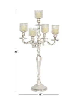 Deals 🛒 Glam Aluminum Candelabra by Monroe Lane ⌛ -Monroe Lane Sales Belk 13097