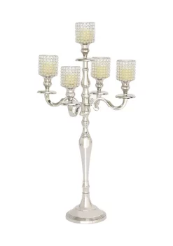 Deals 🛒 Glam Aluminum Candelabra by Monroe Lane ⌛ -Monroe Lane Sales Belk 13098