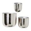 Best reviews of 🎉 Contemporary Metal Planter - Set of 3 by Monroe Lane 🧨