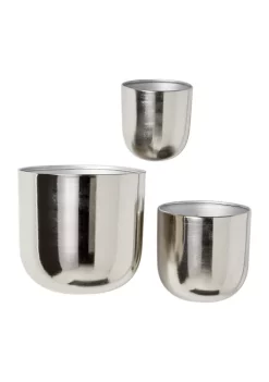 Best reviews of ๐ Contemporary Metal Planter - Set of 3 by Monroe Lane ๐งจ