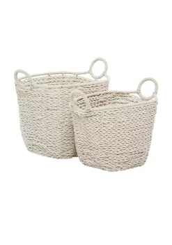 Buy ❤️ Coastal Wood Natural Foliage - Set of 2 by Monroe Lane 😀 -Monroe Lane Sales Belk 131