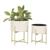 Discount ❤️ Modern Metal Planter - Set of 2 by Monroe Lane 😍