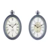 Coupon 🧨 Vintage Metal Wall Clock - Set of 2 by Monroe Lane 🔥
