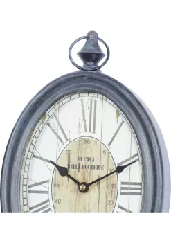 Coupon 🧨 Vintage Metal Wall Clock - Set of 2 by Monroe Lane 🔥 -Monroe Lane Sales Belk 13137
