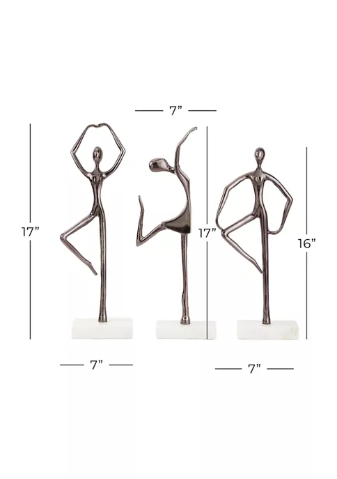 Brand new ๐ Modern Aluminum Sculpture - Set of 3 by Monroe Lane ๐ 5 Brand new ๐ Modern Aluminum Sculpture - Set of 3 by Monroe Lane ๐ - Image 5