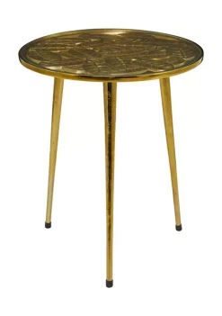 Promo ❤️ Contemporary Aluminum Accent Table by Monroe Lane 😍 -Monroe Lane Sales Belk 13300