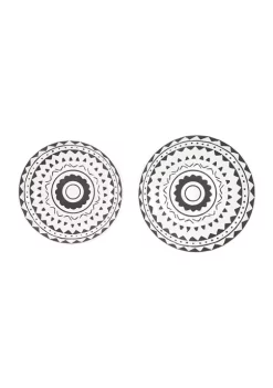 Best Sale ✔️ Eclectic Ceramic Wall Decor - Set of 2 by Monroe Lane 😍