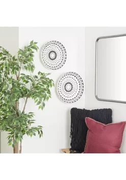 Best Sale ✔️ Eclectic Ceramic Wall Decor - Set of 2 by Monroe Lane 😍 -Monroe Lane Sales Belk 13363