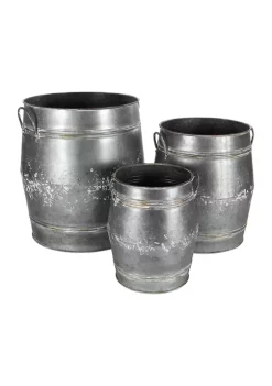 New 🔥 Farmhouse Metal Planter - Set of 3 by Monroe Lane ⌛