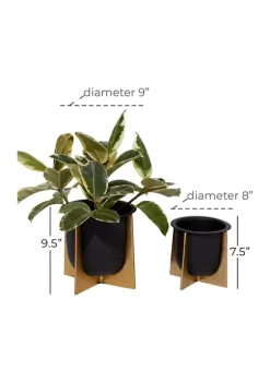 New ⭐ Glam Metal Planter - Set of 2 by Monroe Lane 🔥 -Monroe Lane Sales Belk 13389