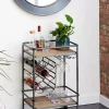 Discount 😉 Industrial Wood Bar Cart by Monroe Lane 😀